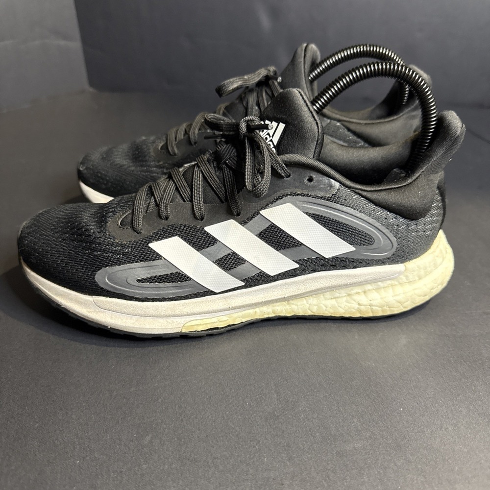 Size 7 - Adidas SolarGlide 4 ST Black Grey W - Picture 2 of 12